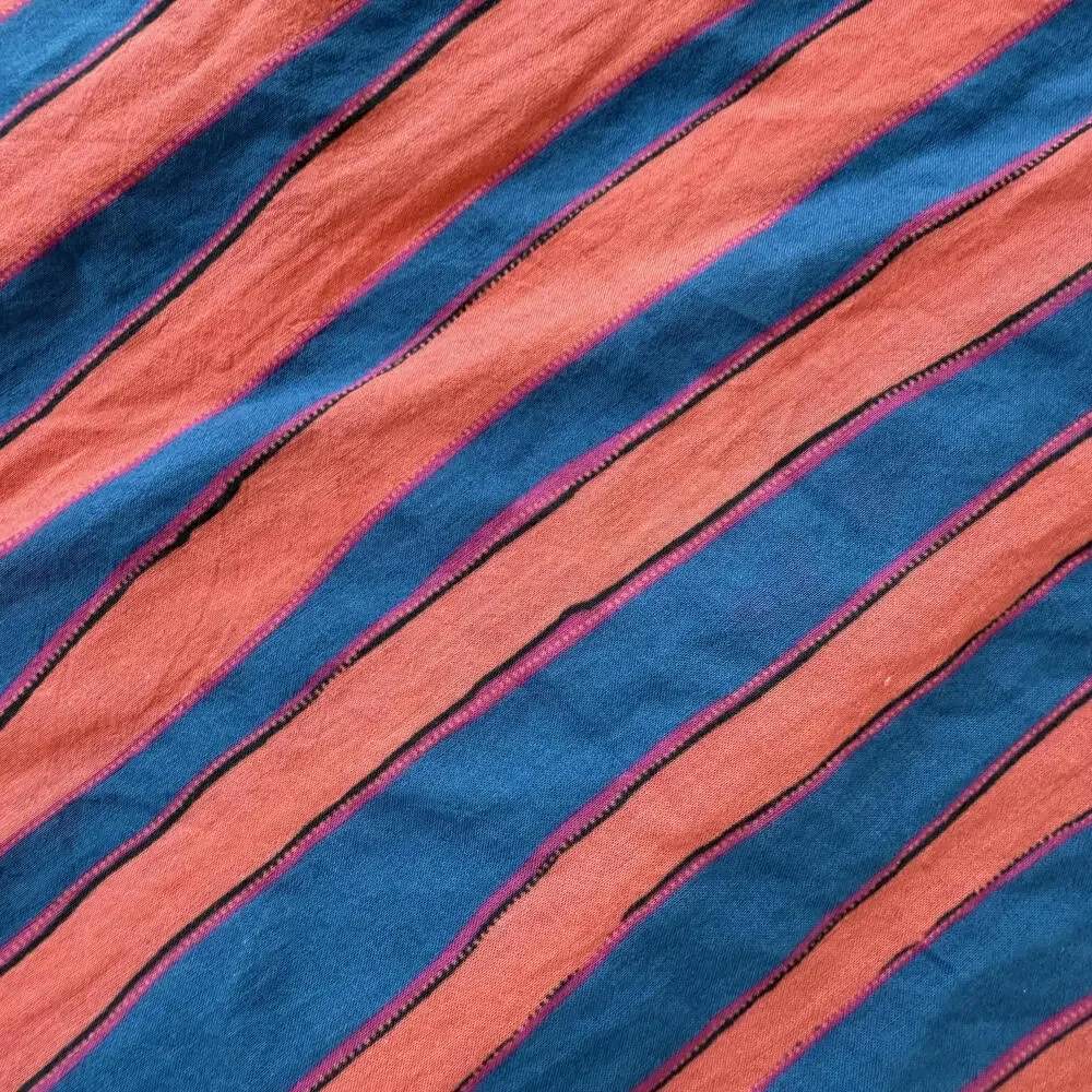 Natalie Martin Striped Cotton Midi Dress with Tie Belt - Picture 6 of 9